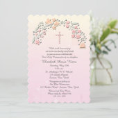 Fleurs délicates Invitation religieuse (Debout devant)