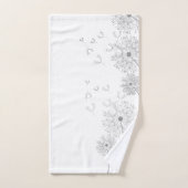 Fleurs Délicates Vent (Serviette à main)
