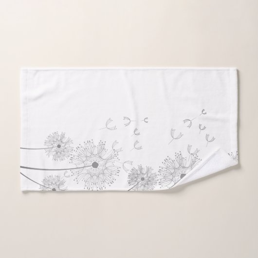 Fleurs Délicates Vent (Serviette à main)