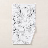 Fleurs déplaisantes Motif 7 (Serviette à main)