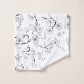 Fleurs déplaisantes Motif 7 (Gant de toilette)