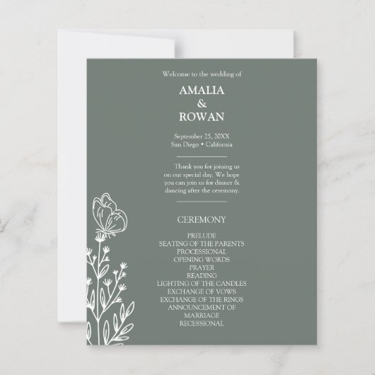 Fleurs des prairies Sirocco Programme du budget de (Devant)