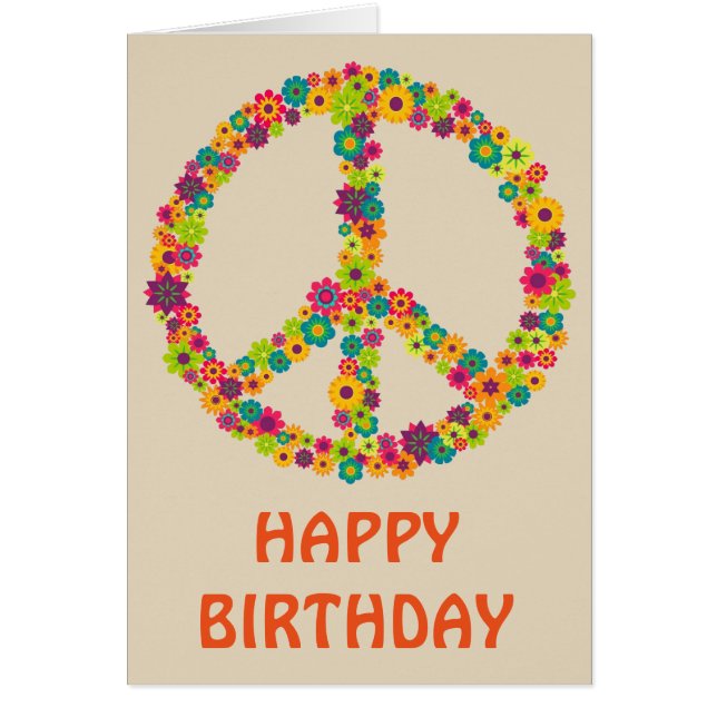 Fleurs des signes de paix hippie (Devant)