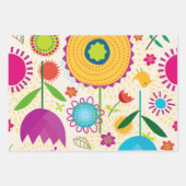 Fleurs dessinées à la main Papier à enveloppement  (Devant)