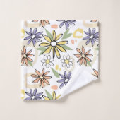Fleurs d'été  (Gant de toilette)