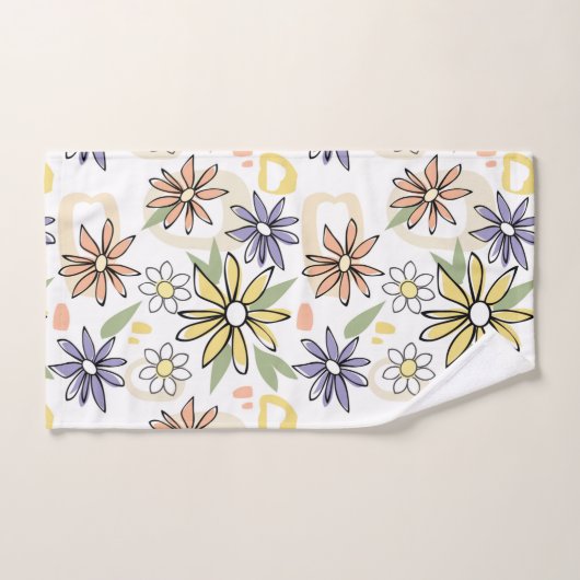 Fleurs d'été (Serviette à main)