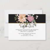 Fleurs d'été | Carte de réception de mariage (Devant)