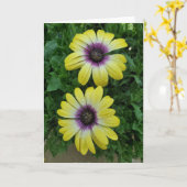 Fleurs d'été carte de voeux (Fleur jaune)