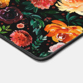 Fleurs d'été colorées motif sur noir (Coin)