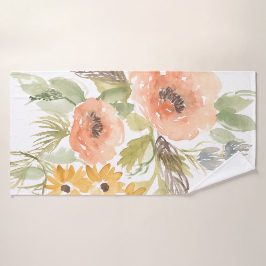 Fleurs D'Été Fin I (Serviette de bain)