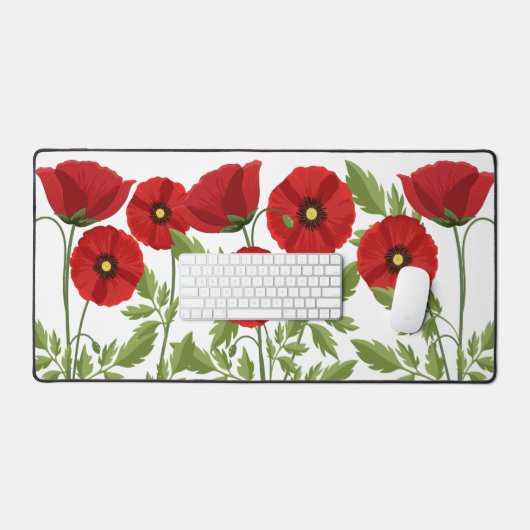 Fleurs d'été joyeuses floraison de pavot (Clavier et souris)