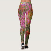 Fleurs d'été orange et rose Legging (Dos)