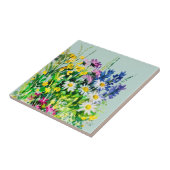 Fleurs d'été sauvages carreaux céramique (Côté)