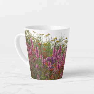 Fleurs d'été sauvages et colorées Latte Mug