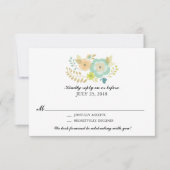 Fleurs d'été simples | Mariage RSVP (Devant)