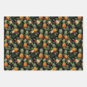 Fleurs d'été tropicales Feuilles Pinapple Imprimer (Devant 3)