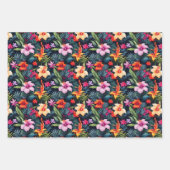 Fleurs d'été tropicales Feuilles Pinapple Imprimer (Devant)