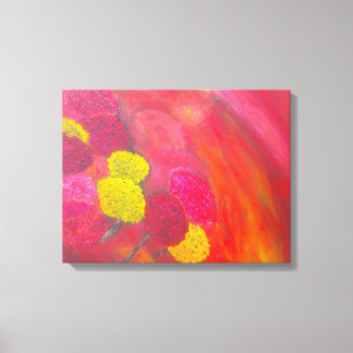 Fleurs d'hiver 16x20 toile enveloppée