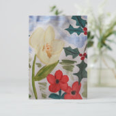 Fleurs d'hiver et carte Holly Flat (Debout devant)