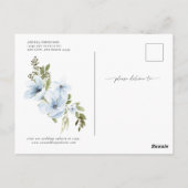 Fleurs d'hiver | Invitation à la fête de fiançaill (Dos)