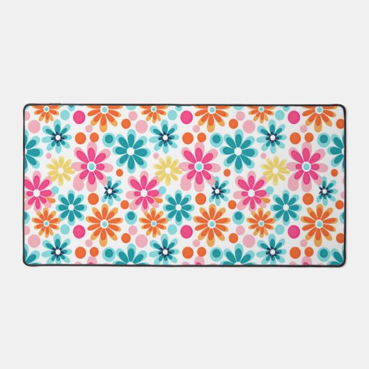 Fleurs d'humeur colorées mignonnes motif super (Recto)