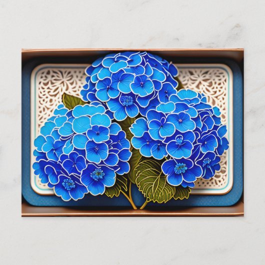 Fleurs d'Hydrangea, Carte postale de poste (Devant)