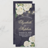 Fleurs d'Hydrangea Éclairage à cordes Programmes d (Devant / Derrière)