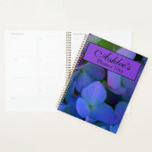 Fleurs d'hydrangeas bleues violet rose bleu (Devant avec enveloppe)