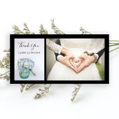 Fleurs d'Hydrangée Bleu Merci Mariage de pot Bleu