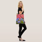Fleurs d'Hydrangée colorées Sac fourre-tout d'art  (Sur le modèle)