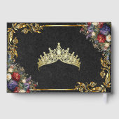 Fleurs, Diadème & Feuilles d'Or - Noir (Verso)