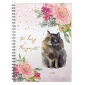 Fleurs d'illustrations de chats persans Journal qu (Devant)
