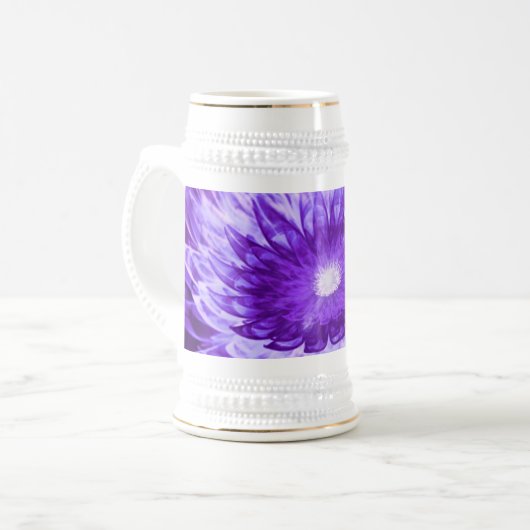 Fleurs d'Imaginaire de Mug violet (Devant gauche)