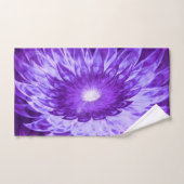 Fleurs d'Imaginaire de serviettes violet (Serviette à main)