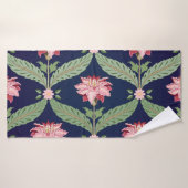 Fleurs d'Imaginaire : Motifs indiens foncés (Serviette de bain)