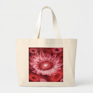 Fleurs d'Imaginaire sac fourre-tout rouge