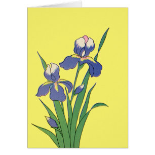 Fleurs d'iris de jardin de printemps florales vint