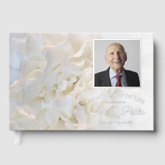 Fleurs d'oeillets blanches Fête de la vie (Recto)