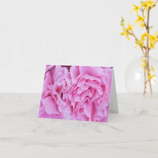 Fleurs d'oeillets roses cartes pour notes (Fleur jaune)