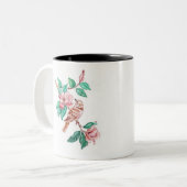 Fleurs d'oiseau sur un mug (Devant gauche)