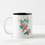 Fleurs d'oiseau sur un mug (Gauche)