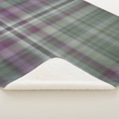 Fleurs d'ombre Plaid vert et violet (3/4)