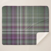 Fleurs d'ombre Plaid vert et violet (Devant (Horizontal))