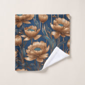 Fleurs d'or (Gant de toilette)