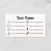 Fleurs d'or Carte de visite esthétique (Dos)