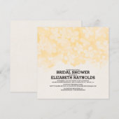 Fleurs d'or Invitations de douche nuptiale (Devant / Derrière)
