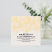 Fleurs d'or Invitations de douche nuptiale (Debout devant)