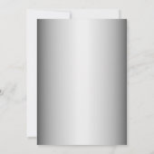 Fleurs d'or Noël Fêtes Invitation de fête (Dos)