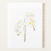 fleurs d'orchidées blanches peintes à la main (Dos)