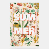 Fleurs d'orchidées botaniques d'été vintage  (Recto)